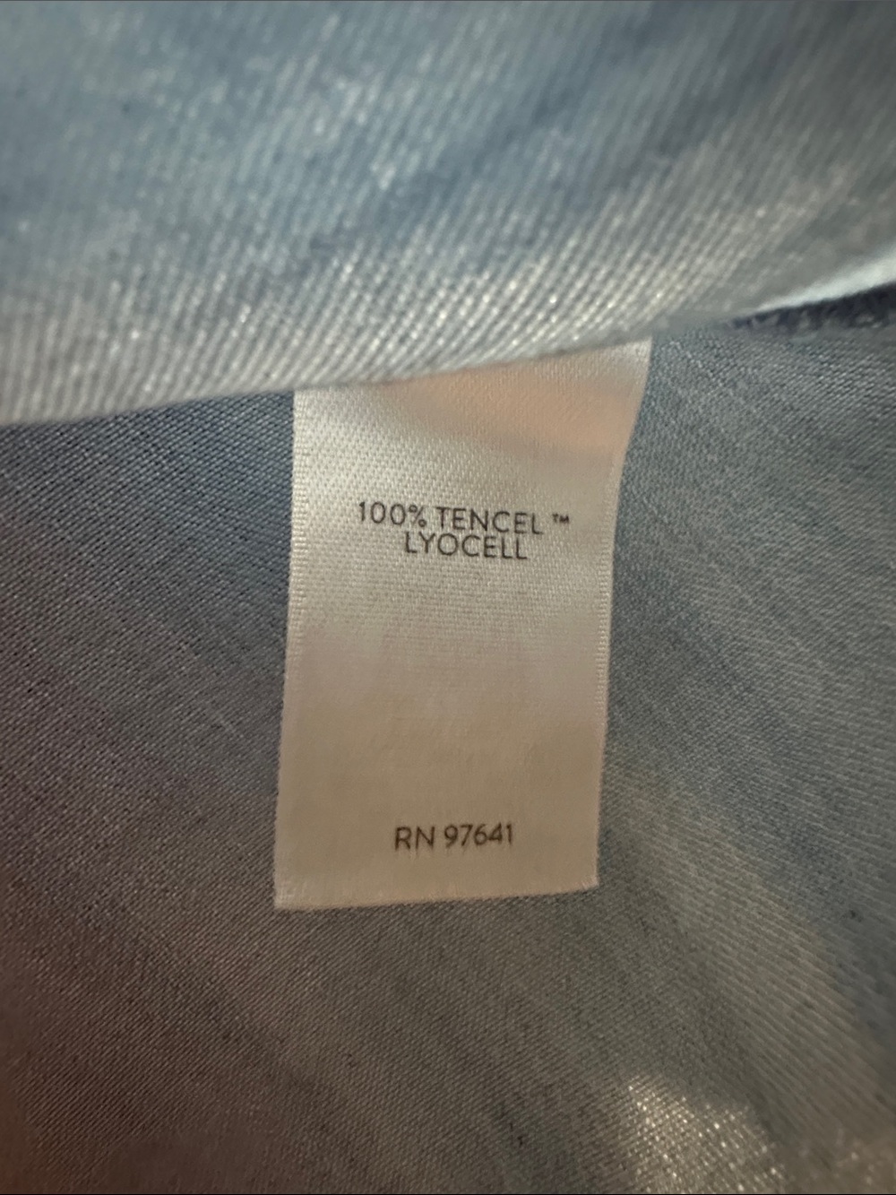 J. Jill Light Chambray V-Neck Tank with Tie Shoulders - Picture 3 of 4